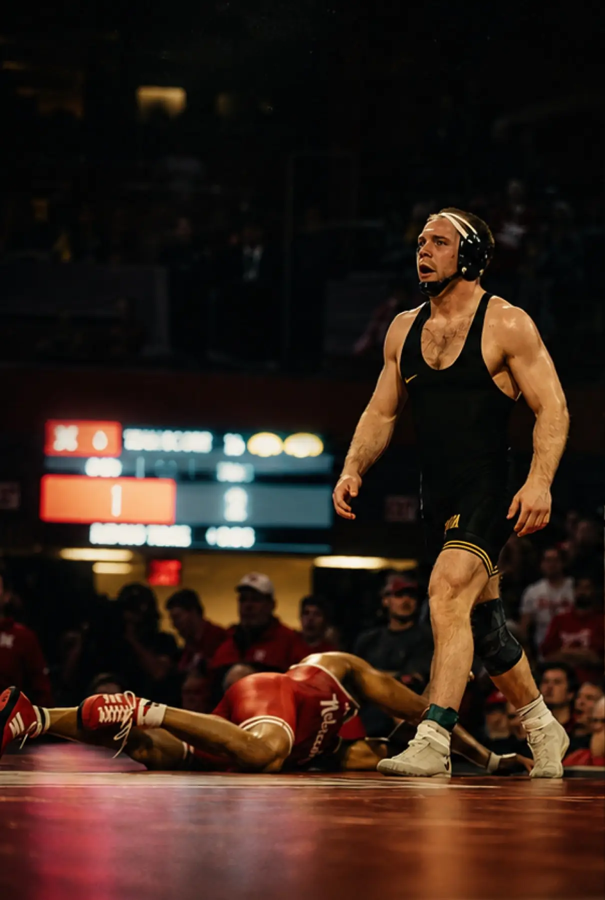 Patrick Kennedy walking off the mat